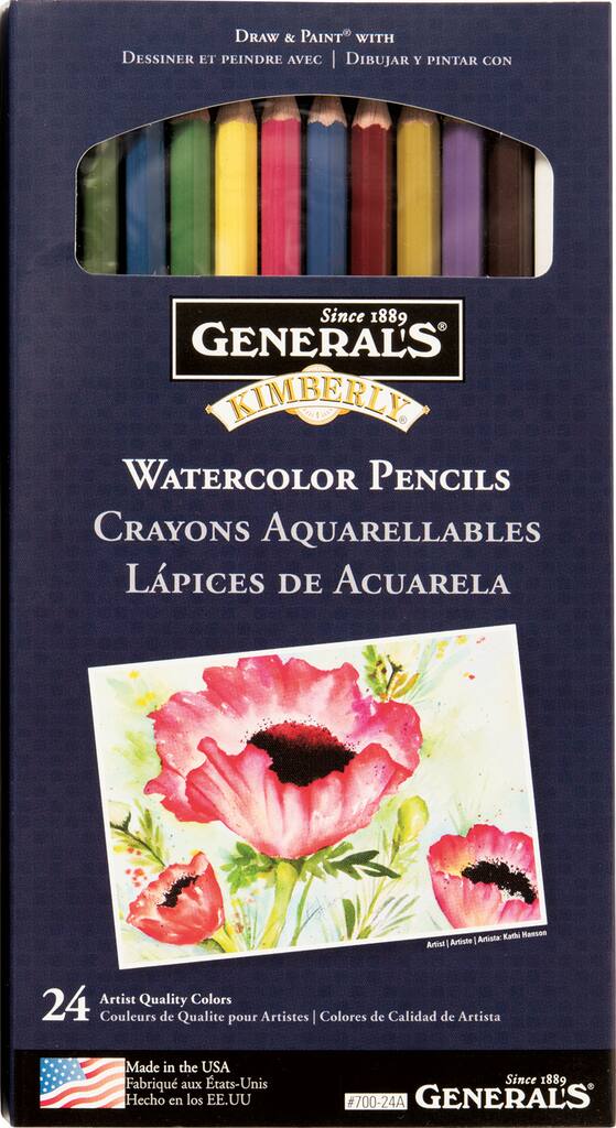 General's Kimberly Watercolor Pencil Set, 24 Count General's Kimberly Watercolor Pencil Set, 24 Count